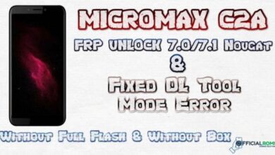 Micromax C2A Frp Unlock Solution 2024 Latest Update