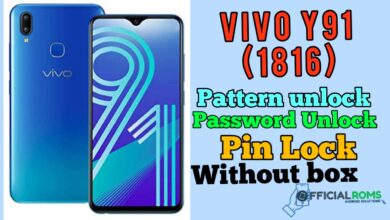 Vivo Y91 1816 Pattern Unlock FREE Method 2024