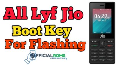 All LYF Jio Boot Key For Flashing edl mode or download mode