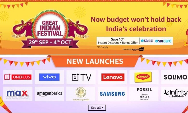 amazon diwali sale Great India Festival Start 29 Sep - 4 Oct