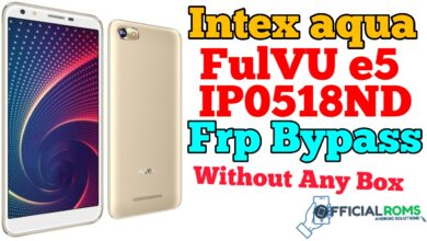 Intex aqua FulVU e5 IP0518ND frp unlock Without any Box