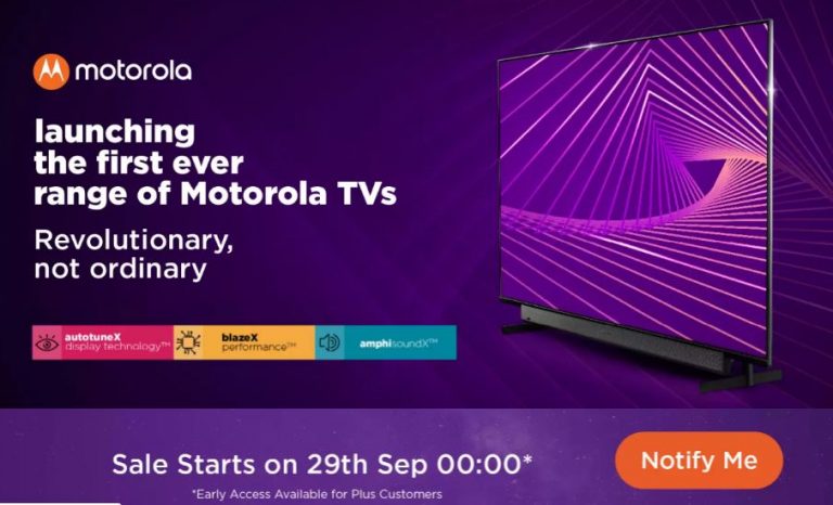 Motorola TV With Android TV 9.0 Launched in India Starting at Rs. 13,999