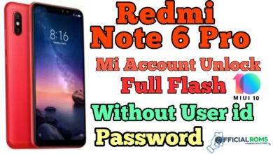 Redmi Note 6 Pro Flash File (Stock ROM)
