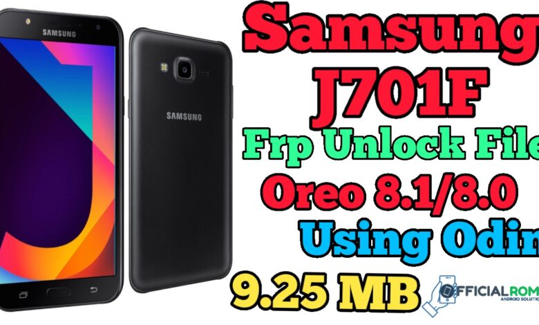 Samsung J701F FRP unlock Oreo 8.1 Without Flash Using Odin(7.25MB)