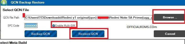 Generate QCN File For Xiaomi Mi 6 Mobile