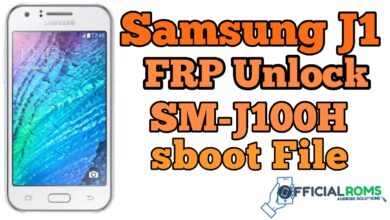 Samsung J1 FRP Unlock SM-J100H ENG Boot File