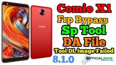 Comio X1 Frp Unlock Using Sp Tool (DA File) Tool DL Failed