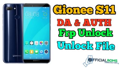 Gionee S11 DA Auth File Frp Unlock Sp Tool 2024