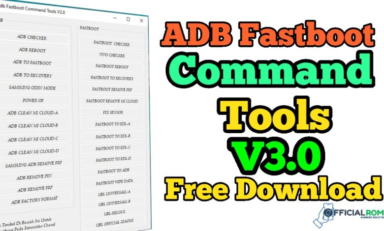 ADB Fastboot Command Tools V3|Redmi Samsung 2024