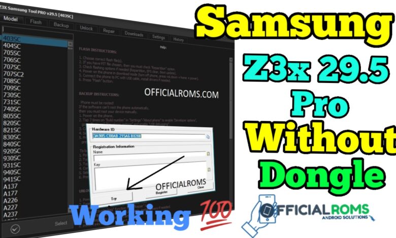 Z3X 29.5 Samsung Tool Pro without Dongle Working 100% 2024