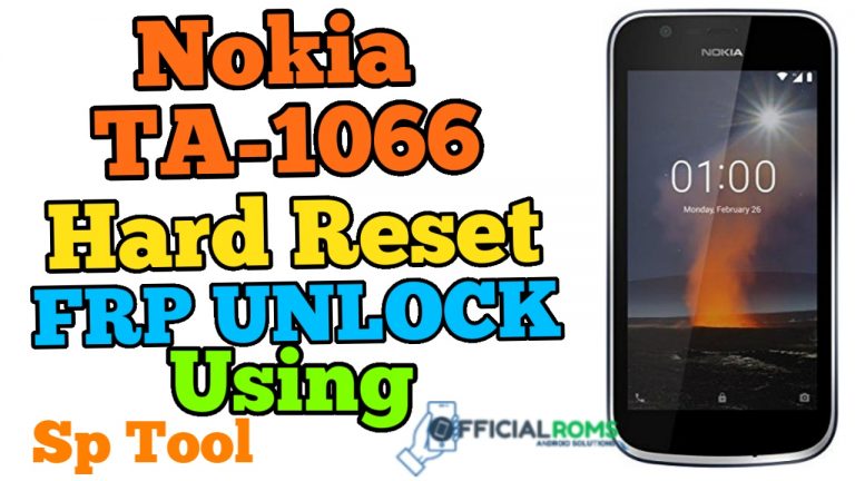 Nokia 1 TA-1066 Hard Reset Frp Bypass Using Sp Tool 2020