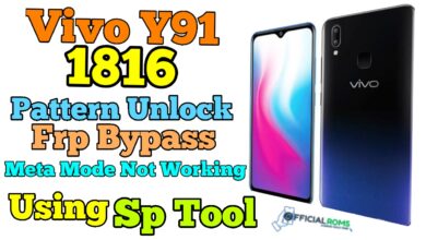 Vivo Y91 1816 Pattern Unlock & Frp Bypass Using SP Tool 6 Vivo Y91 Pattern Unlock
