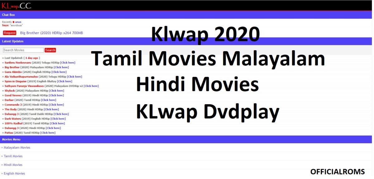Klwap 2024 Tamil Movies Malayalam Hindi Movies