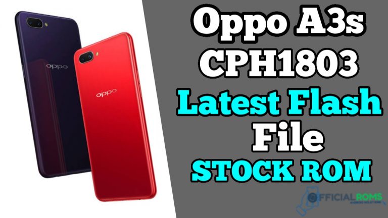 oppo A3s Flash File