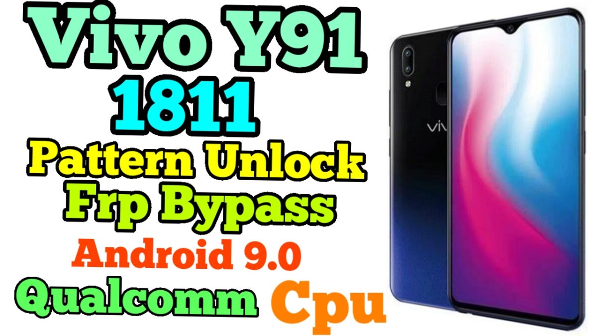 Vivo 1811 Pattern unlock & Frp bypass Android 9.0