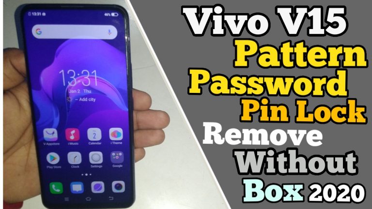 Vivo V15 Pattern Unlock Using MRT