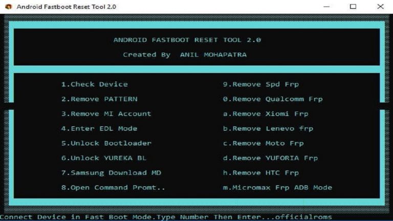 Android Fastboot Reset Tool V2.0