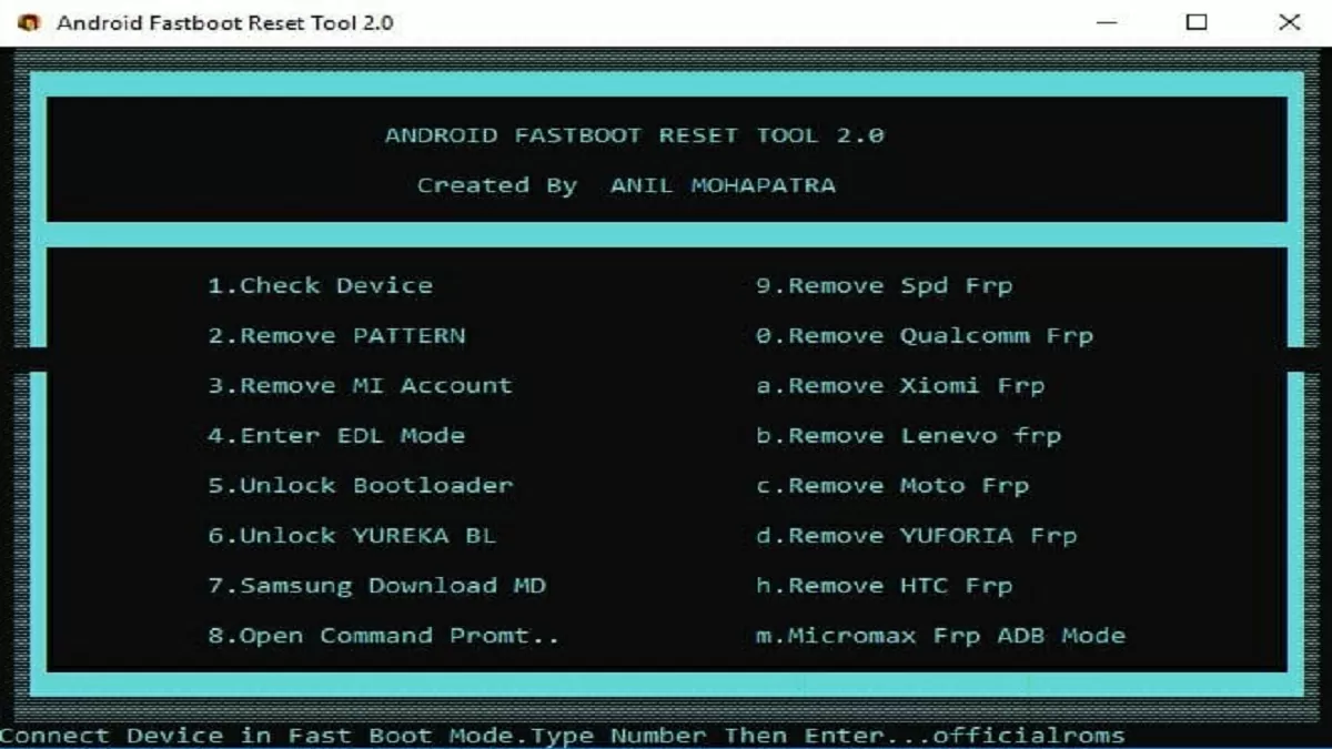 Android Fastboot Reset Tool V2.0