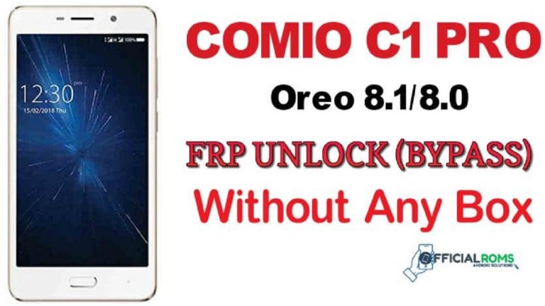 Comio C1 Pro frp Unlock