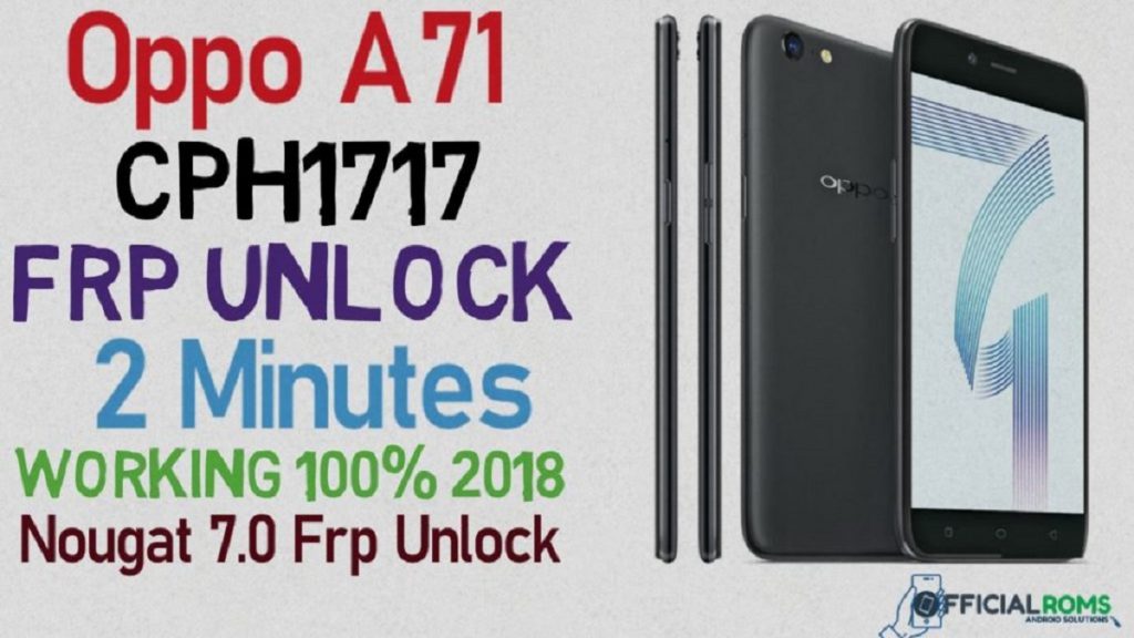 Oppo A71 FRP Lock