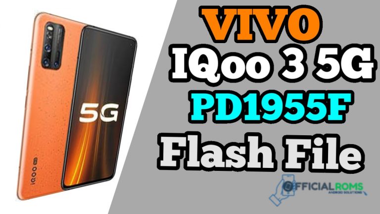 Vivo iqoo 3 5G Flash File