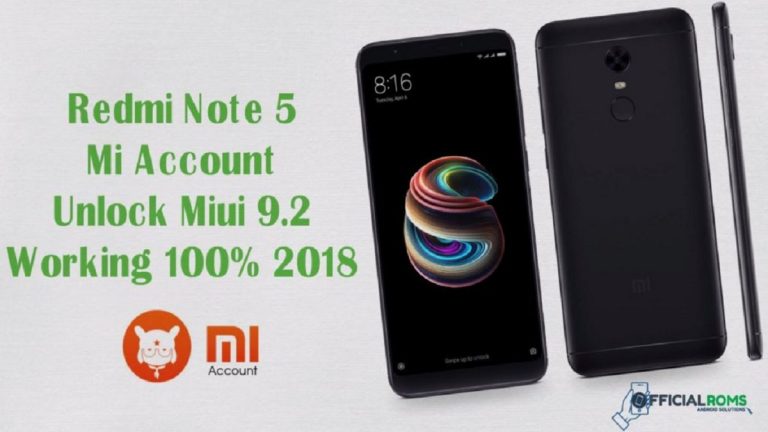 Redmi Note 5 MIUI 12 Mi Account Remove