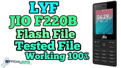 LYF Jio F220B Flash File Hang on Logo (Stock ROM) 2020