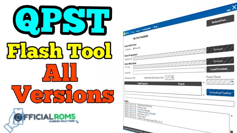 QPST Flash Tool For Qualcomm Cpu (All Version) Download