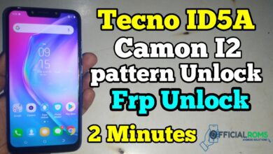 Tecno ID5A I2 Unlock FRP & Pattern Remove Tested
