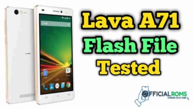 Lava A71 Flash File