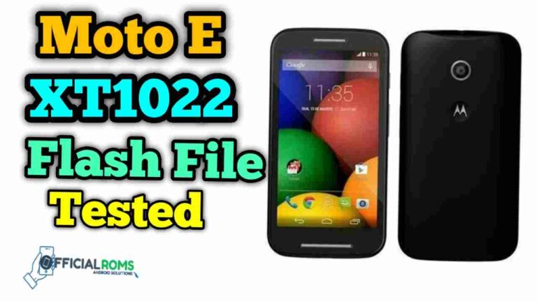 moto E xt1022 flash file With Flash Tool Full Tested Version