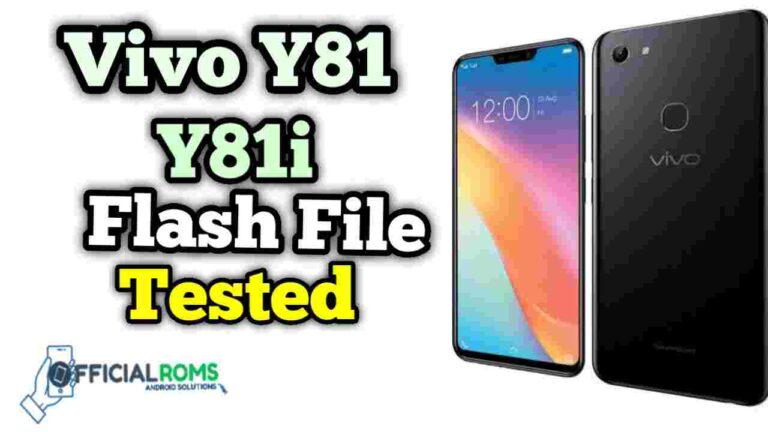 Vivo Y81 Flash File Y81i Stock ROM