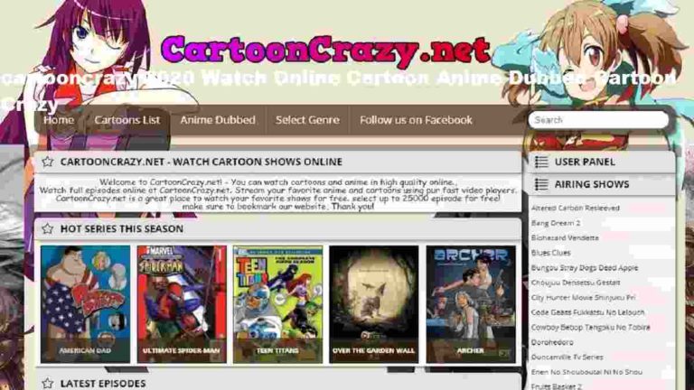 cartooncrazy 2020 Watch Online Cartoon Anime Dubbed Cartoon Crazy