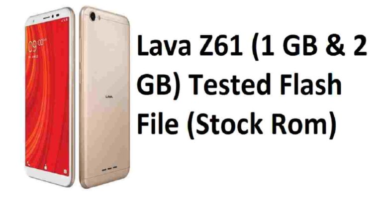 Lava Z61 Flash File