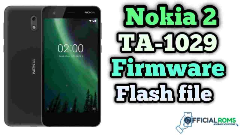 Nokia 2 TA-1029 Firmware Flash File