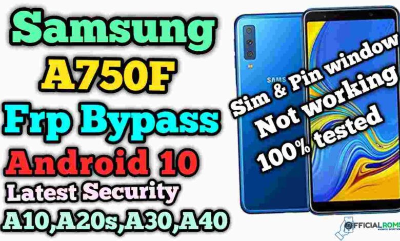 Sasmsung A750F Frp Bypass Android 10 Latest Security | Patch July 2020 |A10,A20,A30,A40,A50s Simple