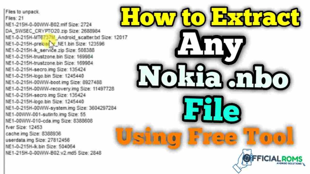 How to Extract Any Nokia nb0 File Using Free Tool