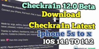 Download Latest Checkra1n 0.12.2 Beta | iphone 5s to X IOS 12 to 14.1