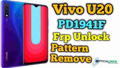 Vivo U20 PD1941F File & FRP File Unlock One Click Remove