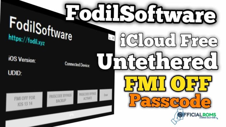 FodilSoftware iCloud Free Untethered Bypass FMI OFF Passcode