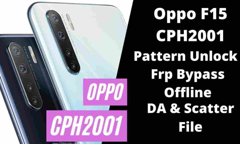 Oppo F15 Pattern Unlock DA & Scatter File Sp Tool