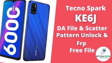 Tecno Spark KE6J Da & Frp File Pattern Unlock SP Tool