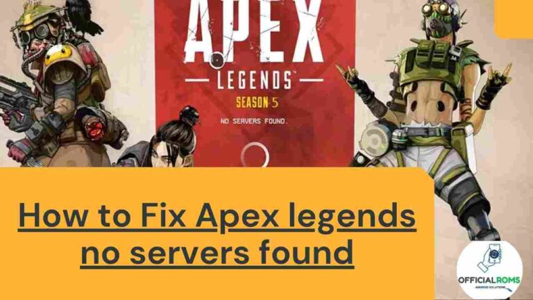 How to Fix Apex legends no servers found