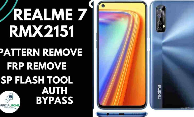 Realme 7 RMX2151 Pattern Unlock offline Using SP Flash Tool