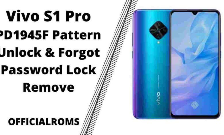 Vivo S1 Pro Pattern Unlock