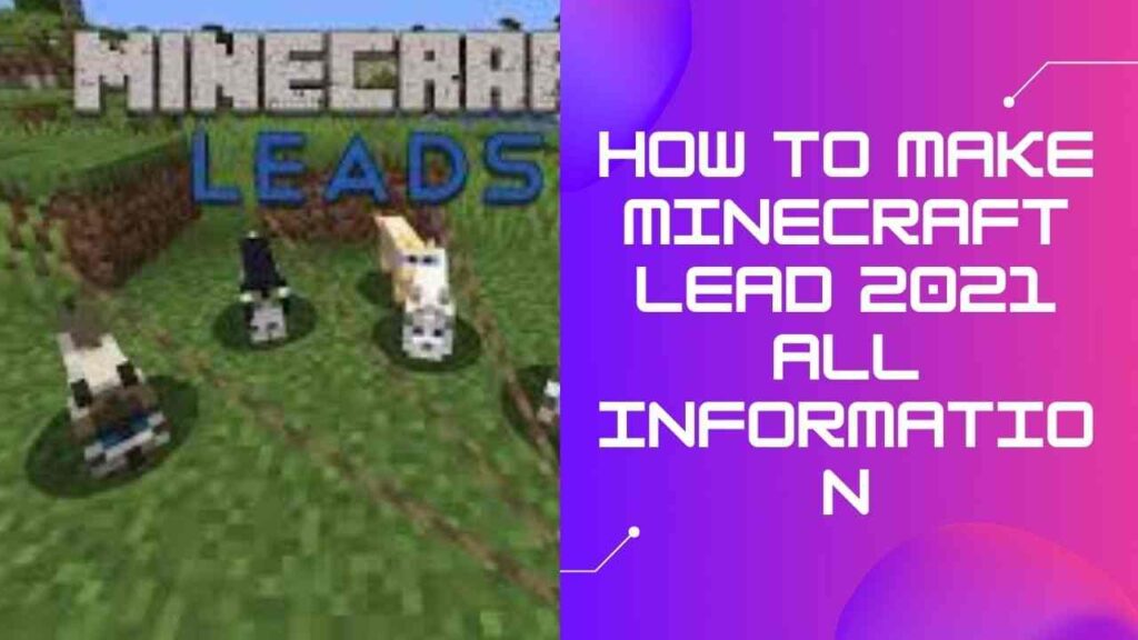 How to Make Minecraft lead 2023 All Information