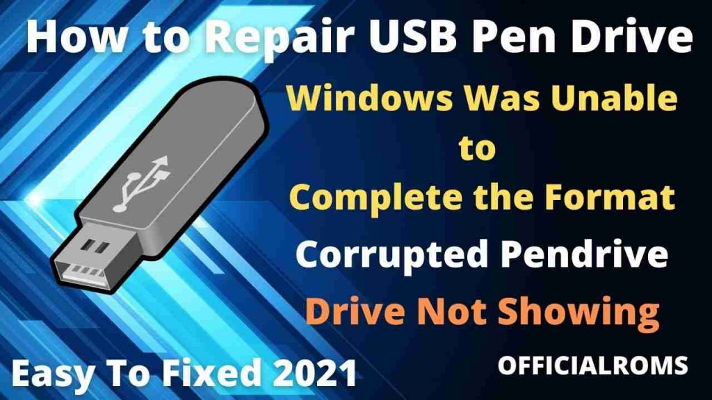 How to Repair corrupted Pen Drive or SD card using CMD Window 7,8 10