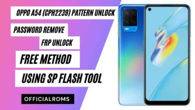 OPPO A54 (CPH2239) Pattern Unlock Using SP Flash Tool