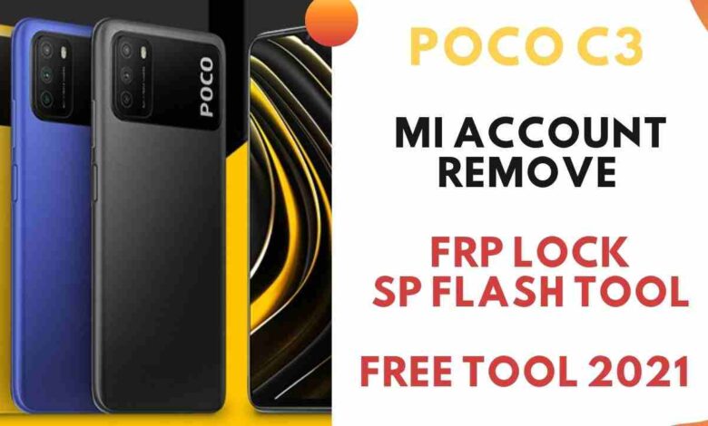 Poco C3 Mi account Remove & Frp Lock SP Flash Tool