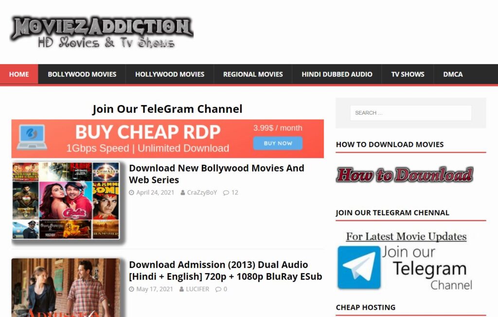 moviezaddiction 2021 Download Movies Watch online All in One